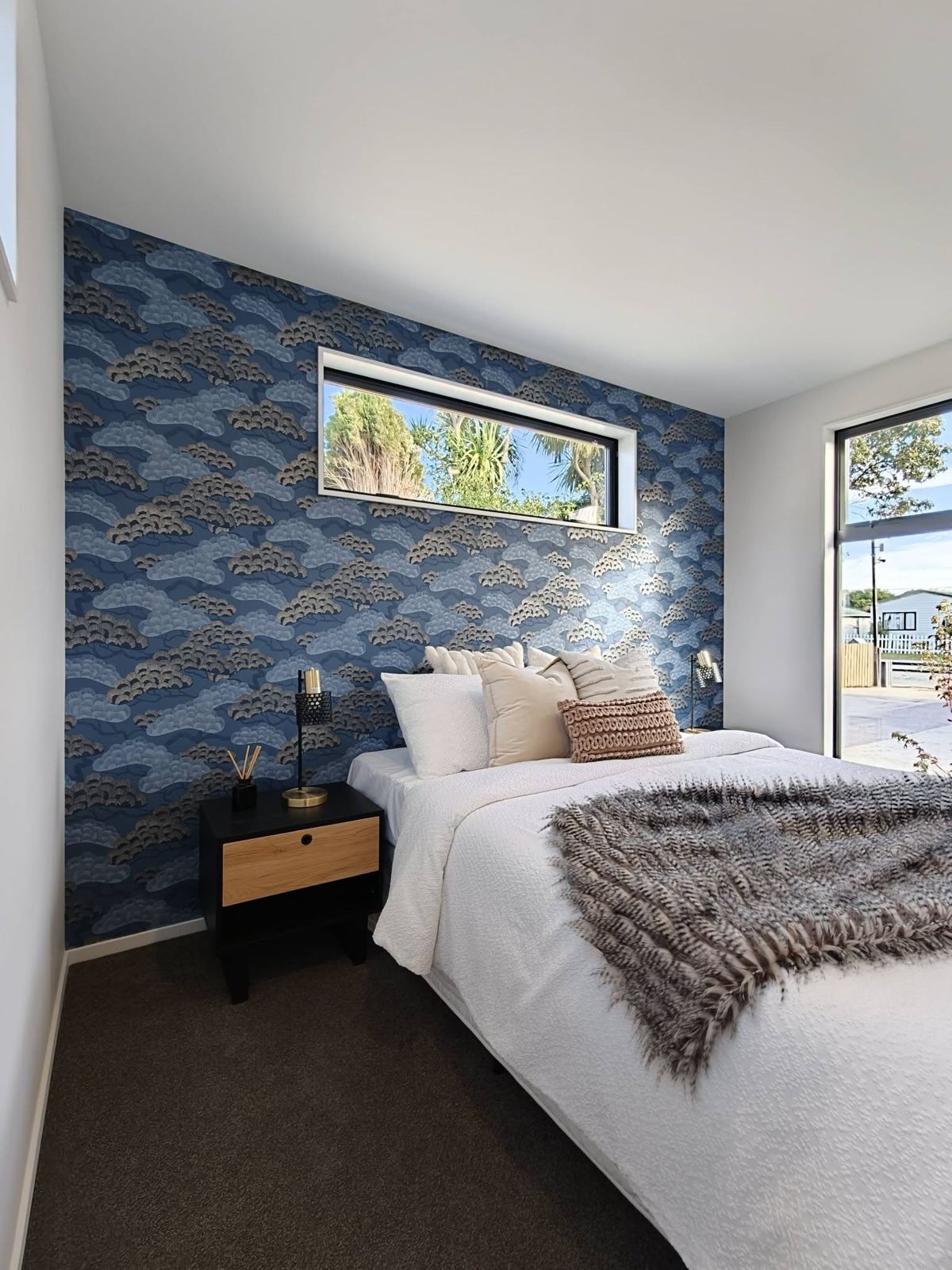 Designer wallpaper installation, Rolleston