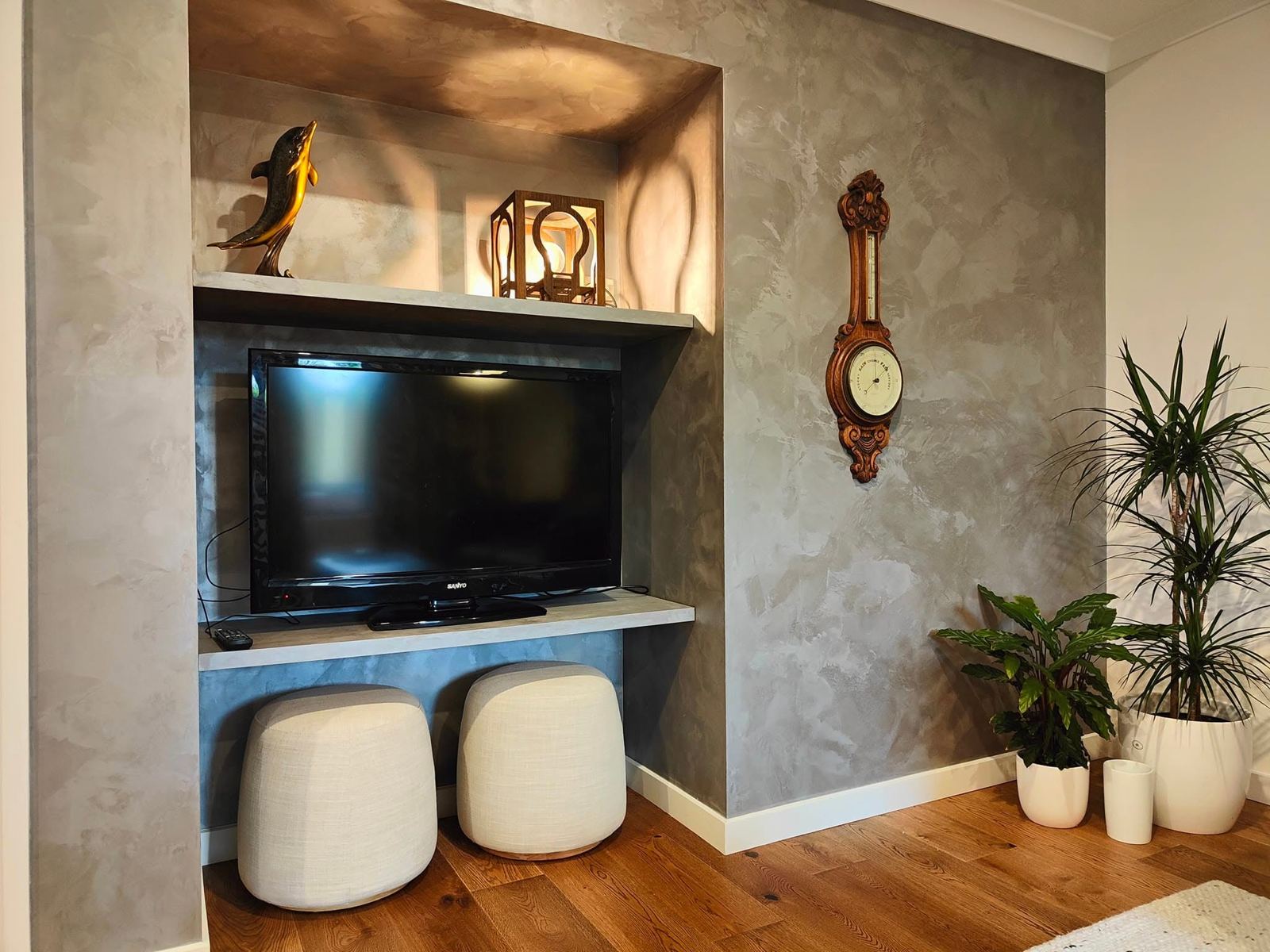 Ottocento velvet metallic feature wall, Darfield